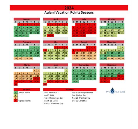 Dvc Availability Calendar